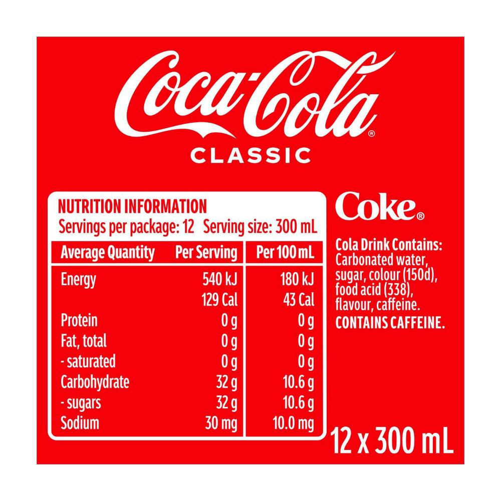 Coca-Cola assic Soft Drink Multipack Mini Bottles 12x300ml