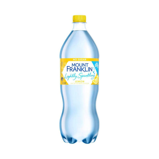 Mount Franklin Lightly Sparkling Water Lemon Bottle - 1.25L