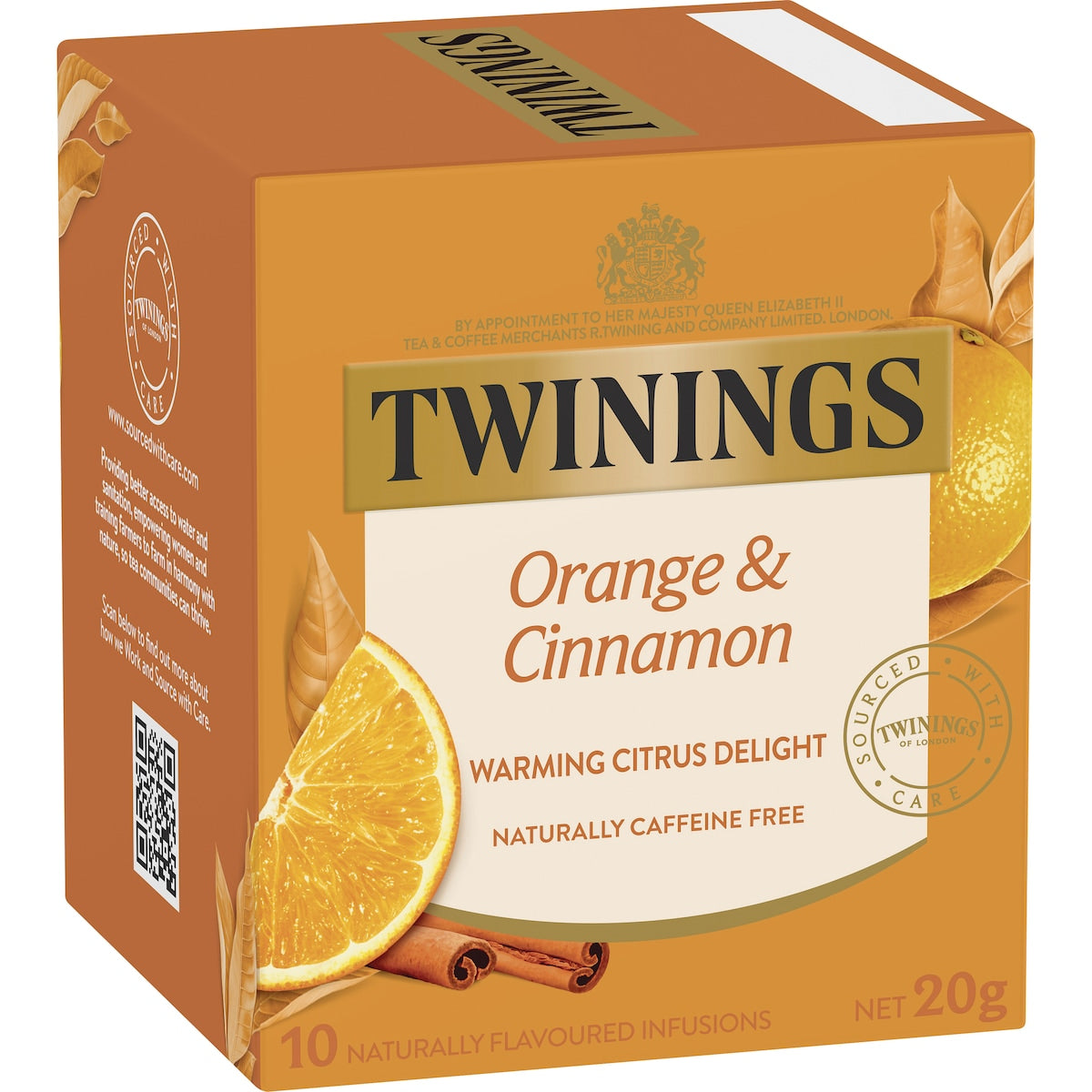 Twinings Orange & Cinnamon Tea Bags 10 pack
