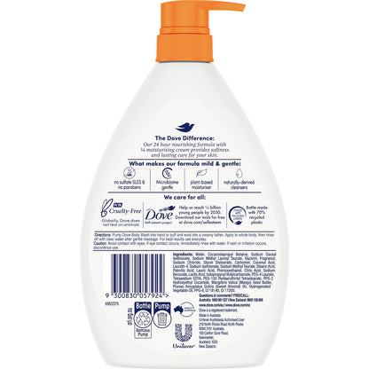 Dove Glowing Body Wash With Mango & Almond Butters 1l