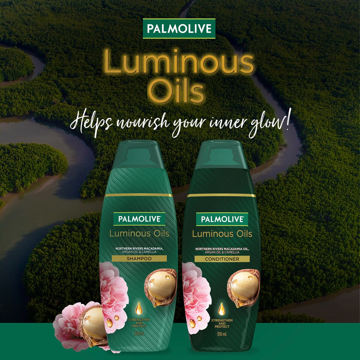 Palmolive Shampoo Luminous Oils Argan Oil 350mL
