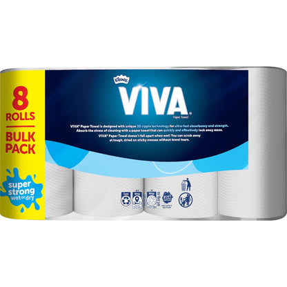 Viva White Paper Towel 8 X 60 Pack