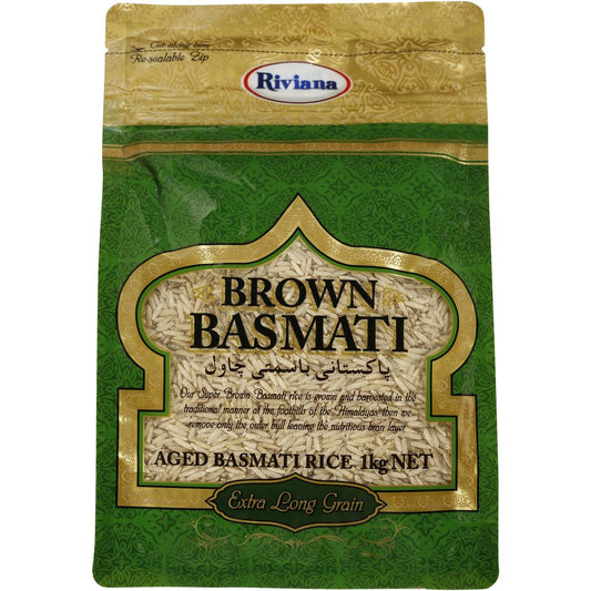 Riviana Brown Basmati Rice Extra Long Grain 1kg