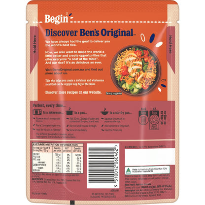 Bens Original Brown Red & Wild Rice Medley Microwave Pouch 250g