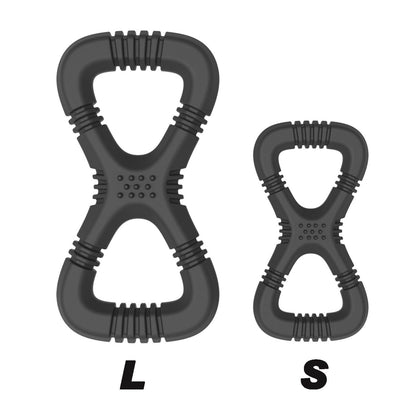 Gladiator Large Black Tug Rubber Dog Toy