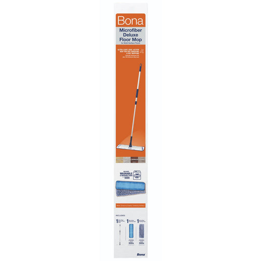 Bona Deluxe Microfibre Mop - 2 Pads - 1360mm