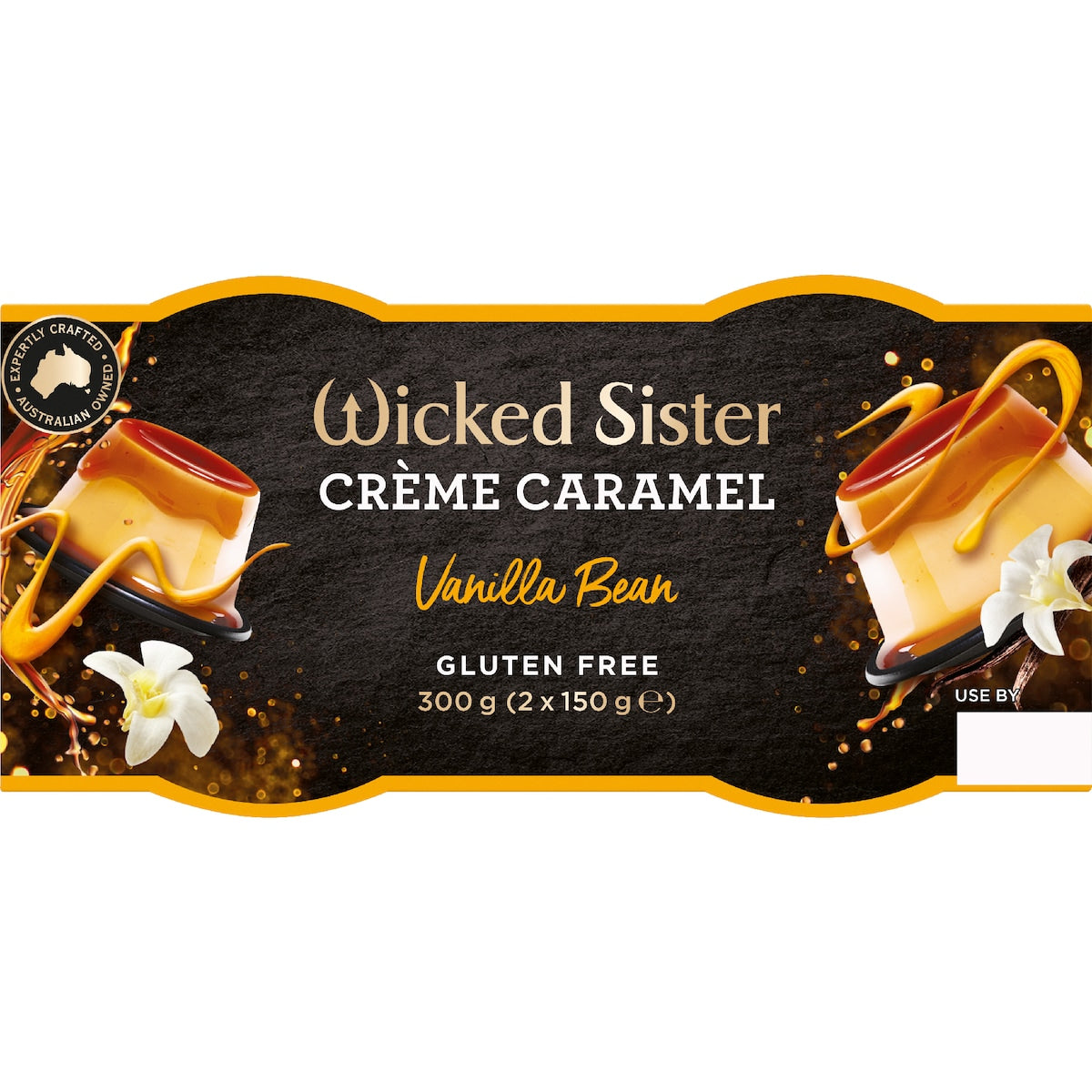Wicked Sister Vanilla Bean Creme Caramel 150g X 2 Pack