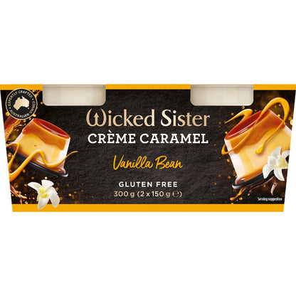 Wicked Sister Vanilla Bean Creme Caramel 150g X 2 Pack