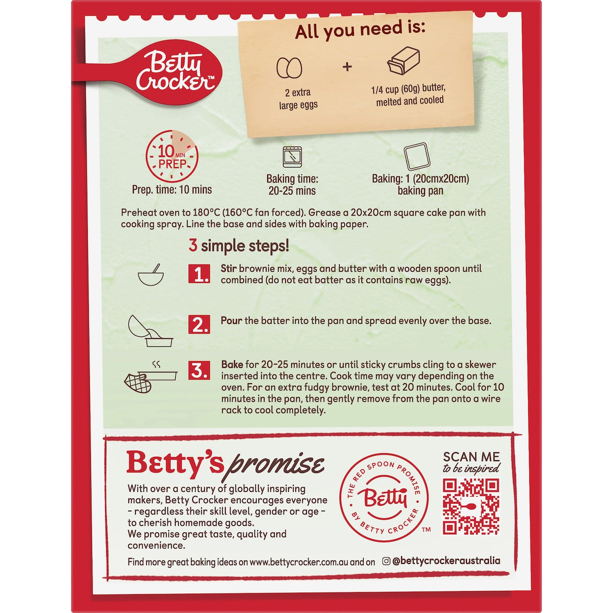 Betty Crocker Gluten Free Chocolate Fudge Brownie Mix 450g