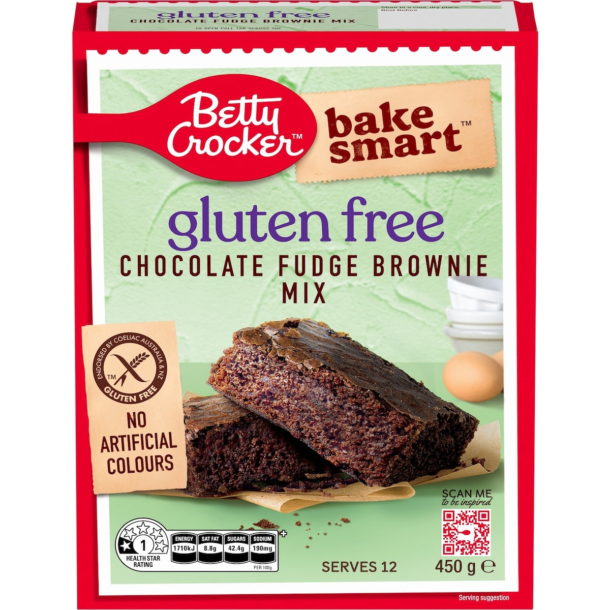 Betty Crocker Gluten Free Chocolate Fudge Brownie Mix 450g