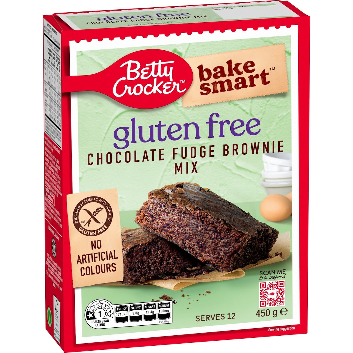 Betty Crocker Gluten Free Chocolate Fudge Brownie Mix 450g