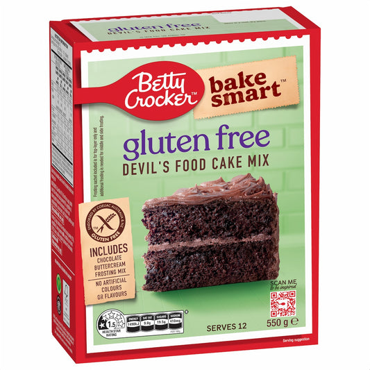Betty Crocker Devils Food Gluten Free Cake Mix 550g