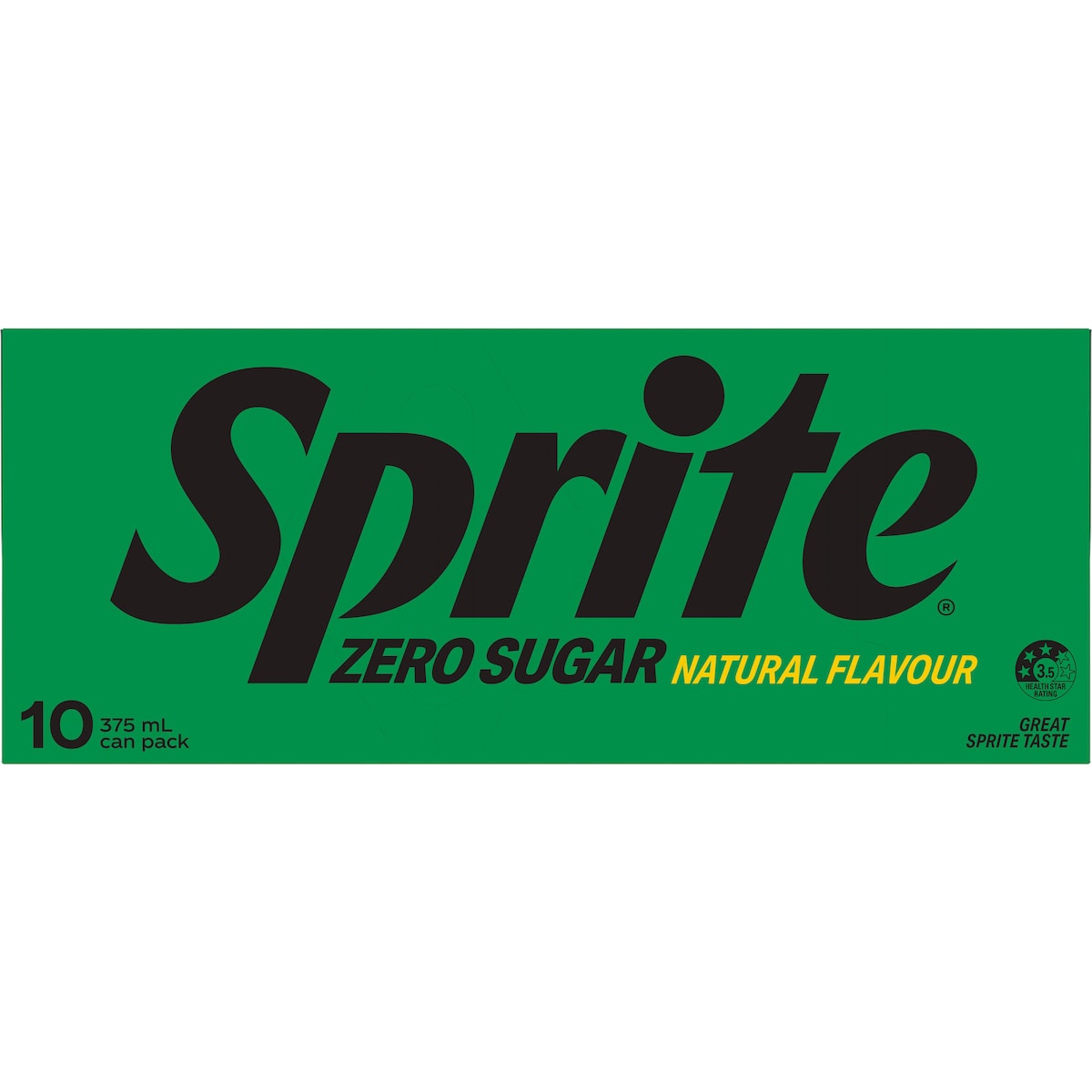 Sprite Zero Sugar Lemonade Soft Drink Cans 375ml X 10 Pack