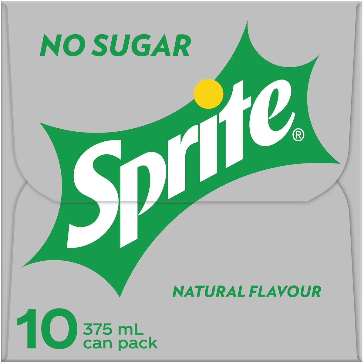 Sprite Zero Sugar Lemonade Soft Drink Cans 375ml X 10 Pack
