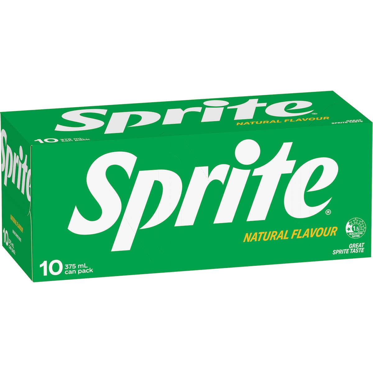 Sprite Lemonade Soft Drink Cans 375ml X 10 Pack