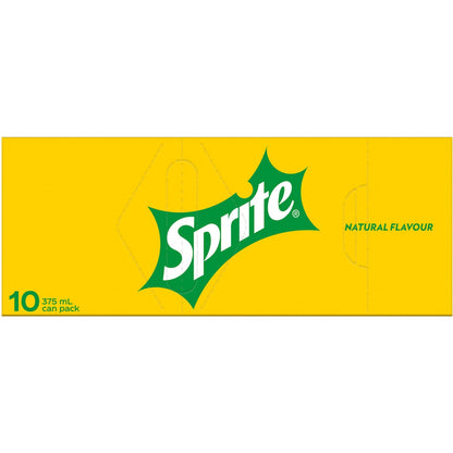 Sprite Lemonade Soft Drink Cans 375ml X 10 Pack