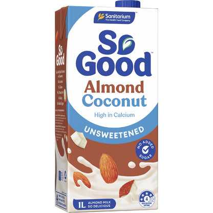 Sanitarium So Good Unsweetened Almond Coconut Long Life Milk Uht 1l