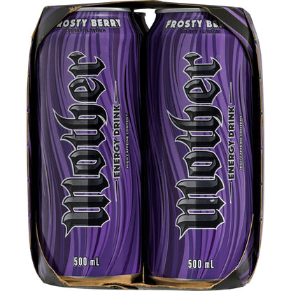 Mother Energy Drink Frosty Berry Multipack Cans 500ml x4 Pack