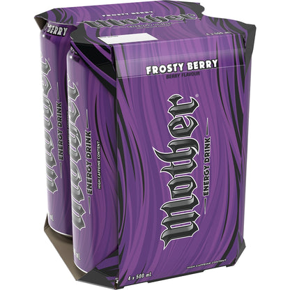Mother Energy Drink Frosty Berry Multipack Cans 500ml x4 Pack