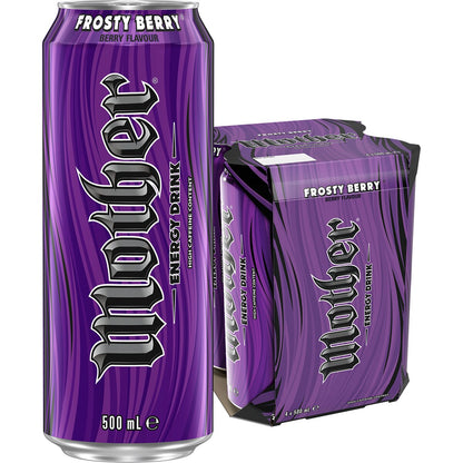 Mother Energy Drink Frosty Berry Multipack Cans 500ml x4 Pack