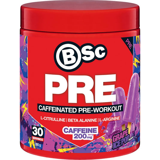 Bsc Pre Caffeinated Pre-workout Grape Ice Pop 300g