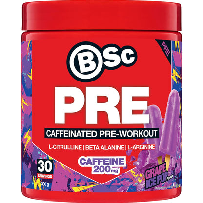 Bsc Pre Caffeinated Pre-workout Grape Ice Pop 300g