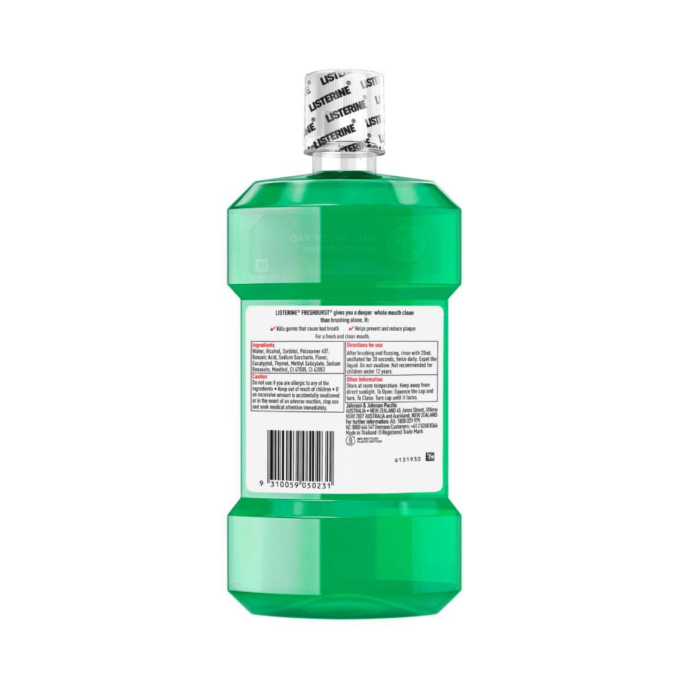 Listerine Freshburst Antibacterial Mouthwash - 1L