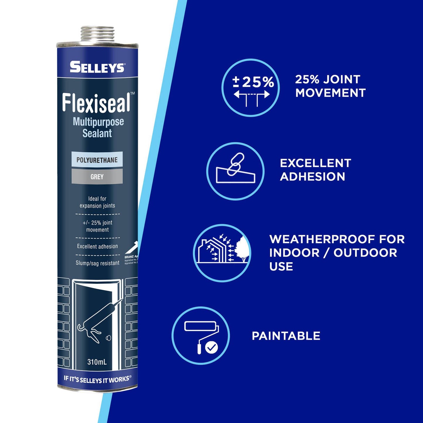 Selleys Grey Flexiseal - 310ml