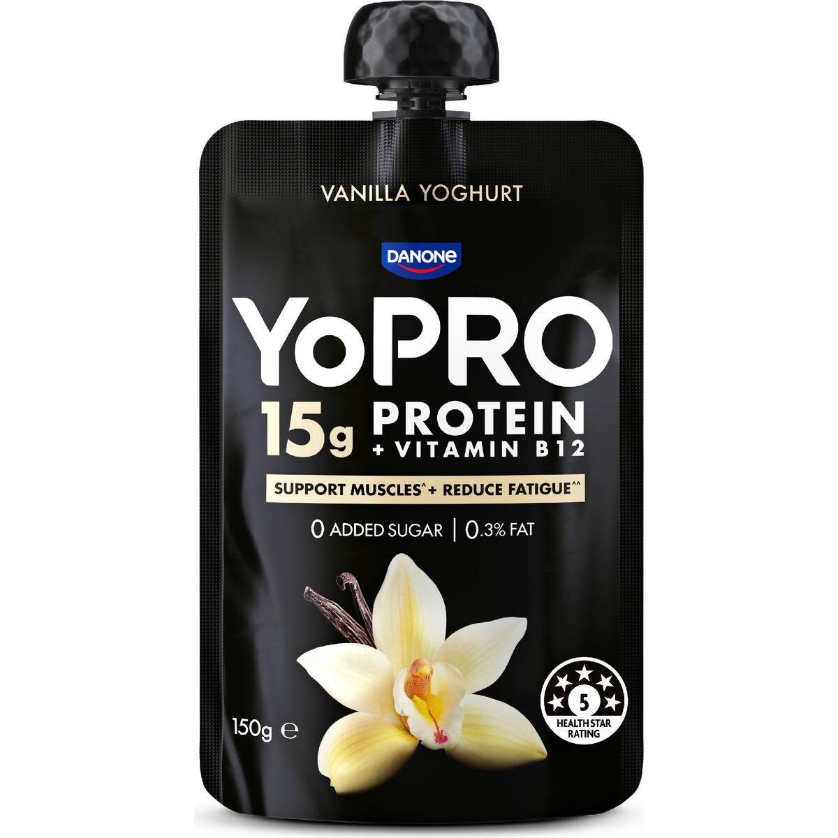 Yopro Protein Yoghurt Pouch Vanilla 150g
