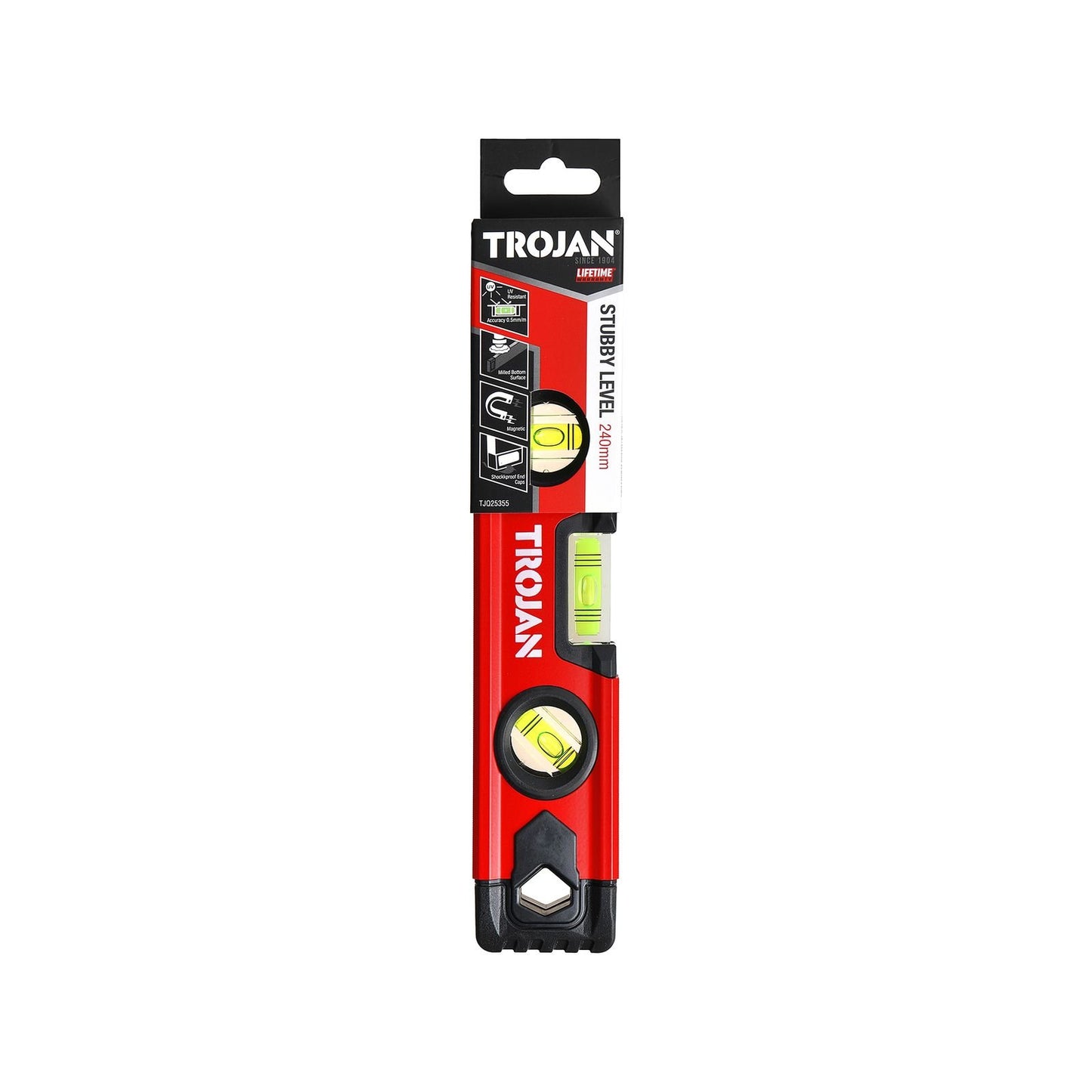 Trojan Magnetic Stubby Level - 240mm