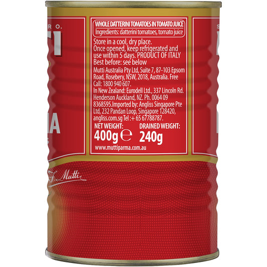 Mutti Baby Roma Tomatoes Whole 400g
