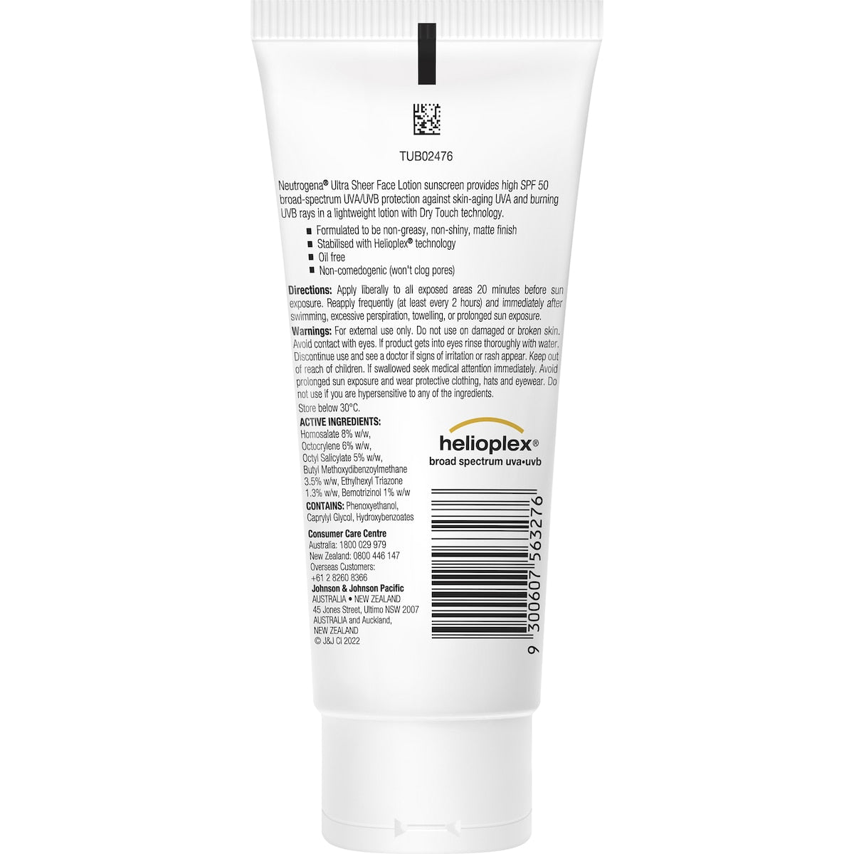 Neutrogena Spf 50 Ultra Sheer Face Sunscreen Lotion 88ml