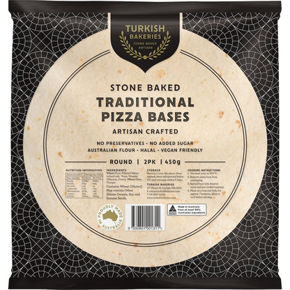 Turkish Bakeries Stone Baked Pizza Bases 2 Pack