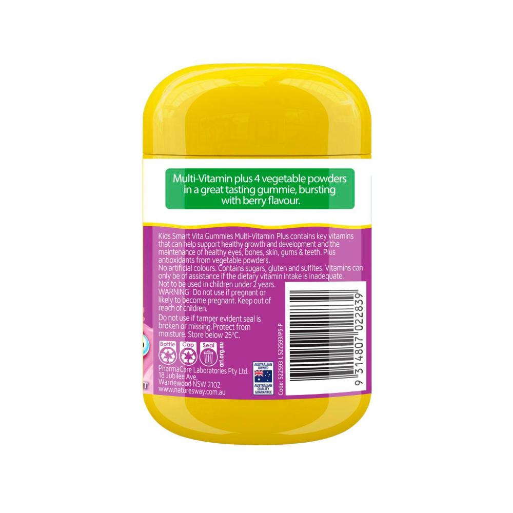 Nature's Way Kid Smart Vita Gummies Multi-vitamin Plus - 60 Pack