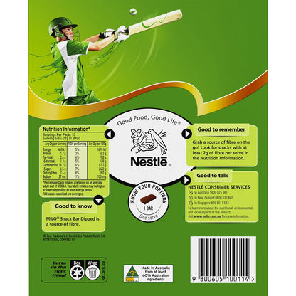 Nestle Milo Dipped Snack Bars With White Chocolate 10 pack