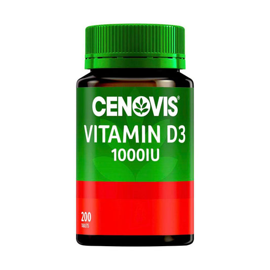 Cenovis Vitamin D 1000IU Tablets D3 For Bone Health - 200 pack
