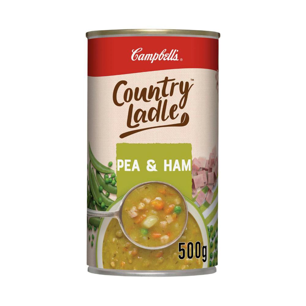 Campbell's Country Ladle Soup Can Pea & Ham - 500g