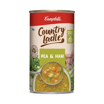 Campbell's Country Ladle Soup Can Pea & Ham - 500g