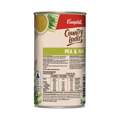 Campbell's Country Ladle Soup Can Pea & Ham - 500g