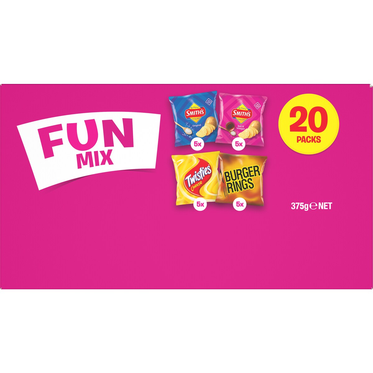 Smiths Potato Chips Fun Mix Multipack Variety 20 Pack