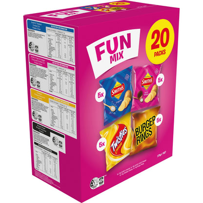 Smiths Potato Chips Fun Mix Multipack Variety 20 Pack