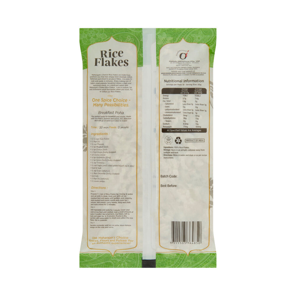 Maharajah's Choice Poha Rice Flakes - 500g