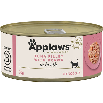 Applaws Tuna & Prawn Tin Wet Cat Food 70g
