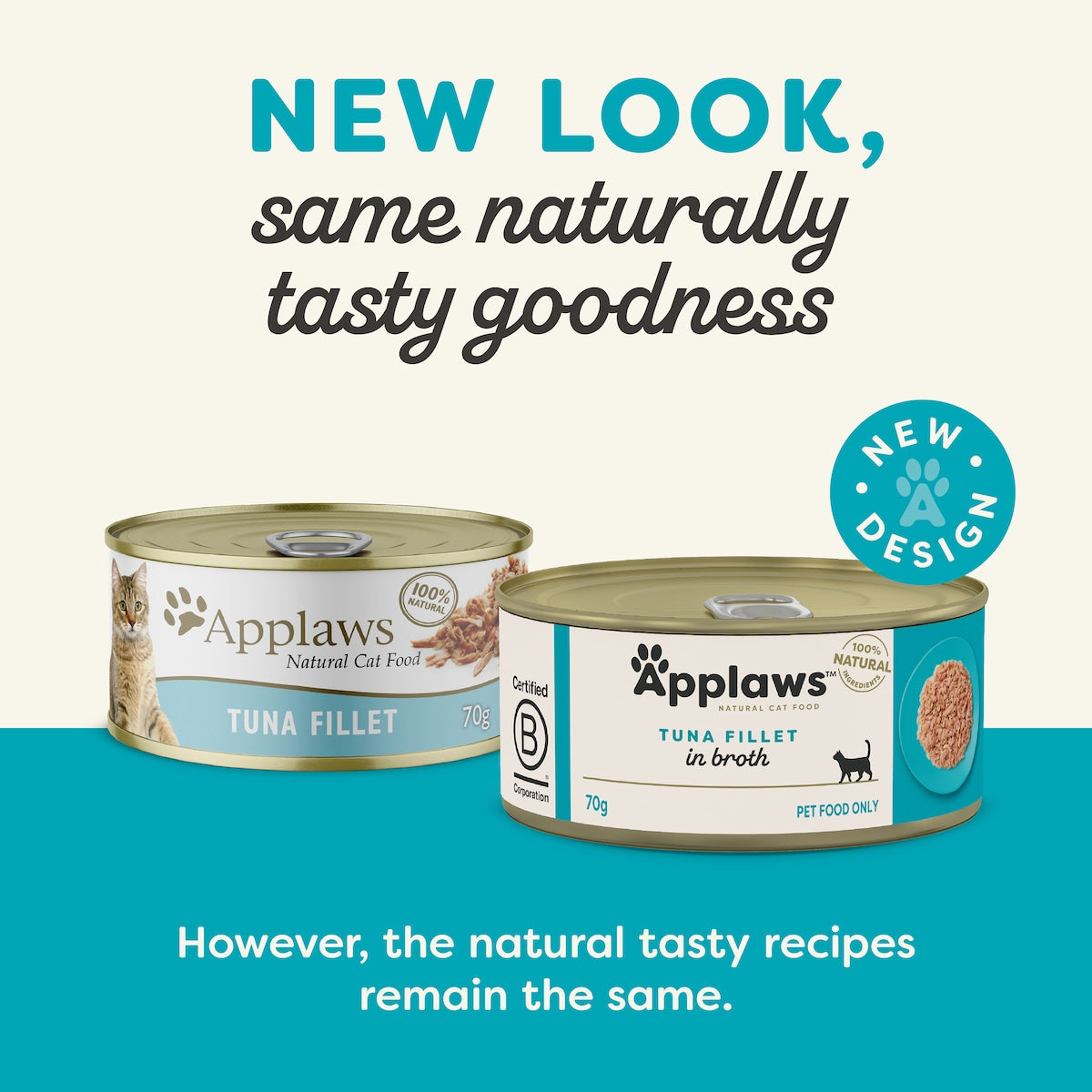 Applaws Tuna Fillet Tin Wet Cat Food 70g
