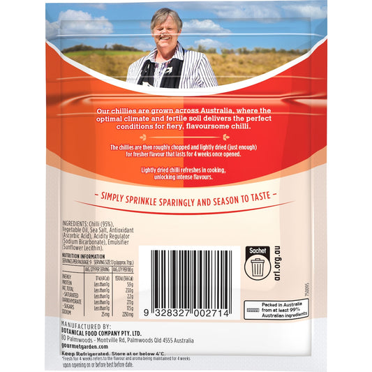 Gourmet Garden Chilli Lightly Dried 10g Sachet