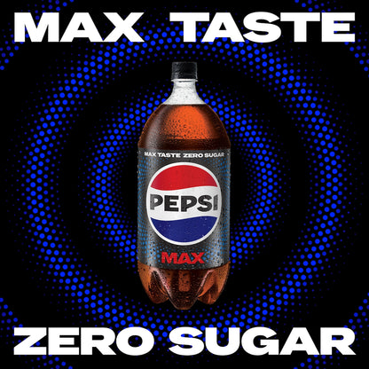 Pepsi Max No Sugar Cola Soft Drink Bottle 2l