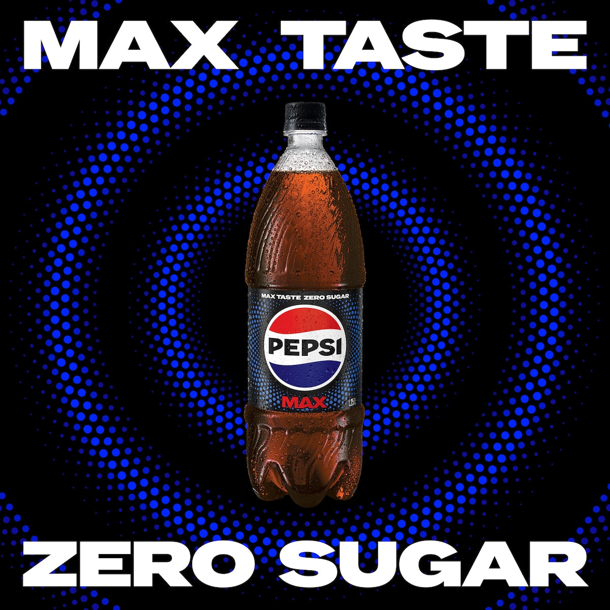 Pepsi Max Cola No Sugar Soft Drink Bottle 1.25l