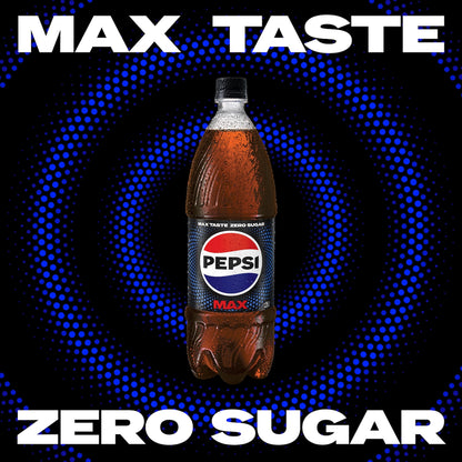 Pepsi Max Cola No Sugar Soft Drink Bottle 1.25l