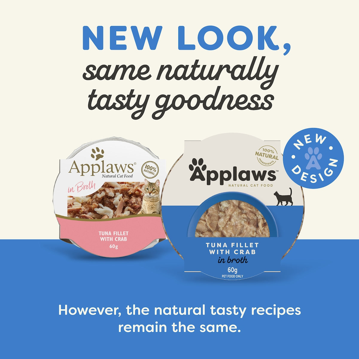Applaws Tuna & Crab Tin Wet Cat Food 60g