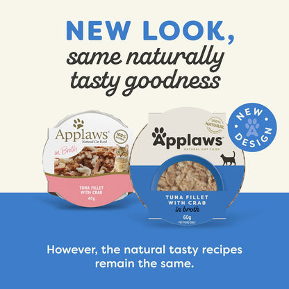 Applaws Tuna & Crab Tin Wet Cat Food 60g